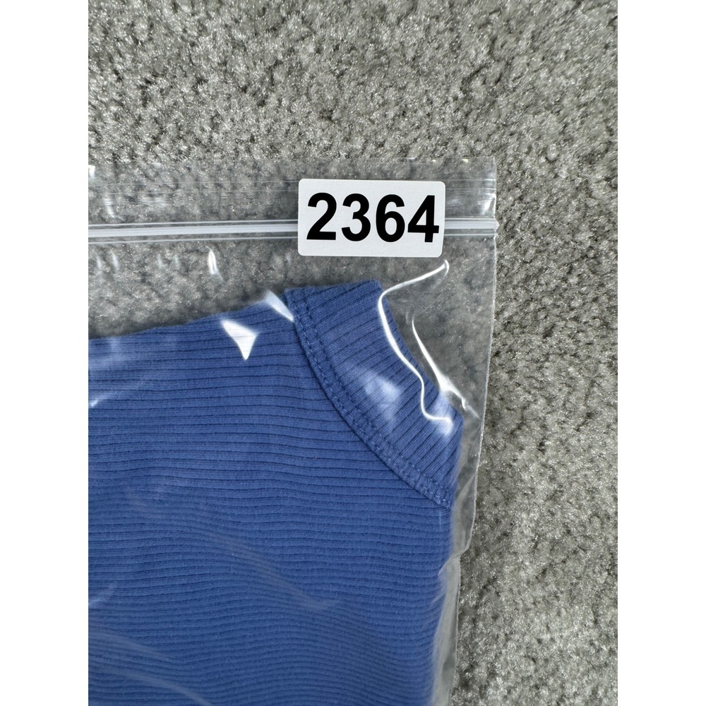Fabletics Blue Ribbed Racerback Tank Top TK2356180 XS - Picture 8 of 8